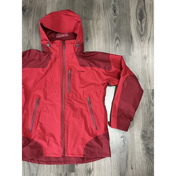 L.L. Bean Weather Challenger 3-in-1 Jacket Mens Medium REG Red Winter EUC - Picture 2 of 15